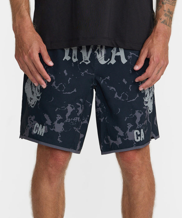 RVCA メンズ YOGGER STRETCH CONTRAST 17 ショートパンツ 【2026年秋冬モデル】 BL2 / XL