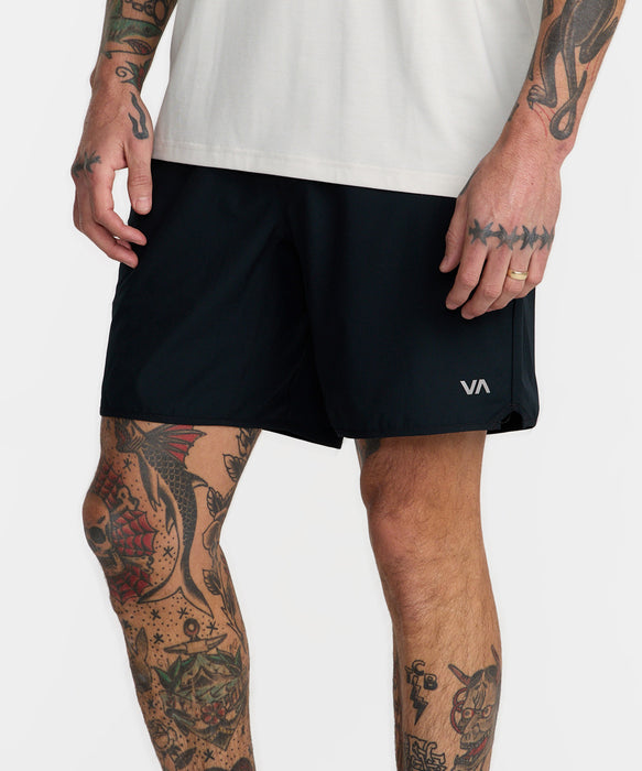 RVCA メンズ YOGGER STRETCH 17 ショートパンツ 【2026年秋冬モデル】 BLK / XL