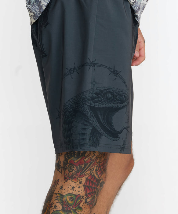 RVCA メンズ TAPOUT FIGHT SCRAPPER ショートパンツ 【2026年秋冬モデル】 BLK / XL