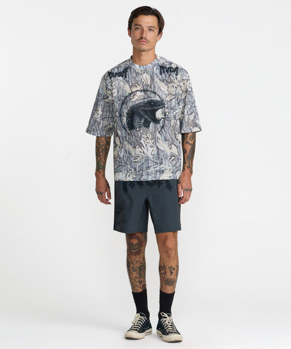 RVCA メンズ TAPOUT FIGHT SCRAPPER ショートパンツ 【2026年秋冬モデル】 BLK / XL