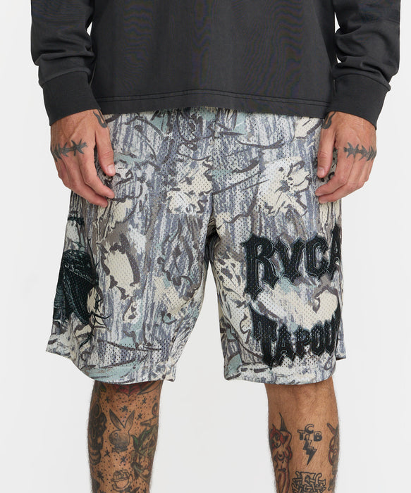 RVCA メンズ TAPOUT MESH SHORT 21 ショートパンツ 【2026年秋冬モデル】 CAM / XL