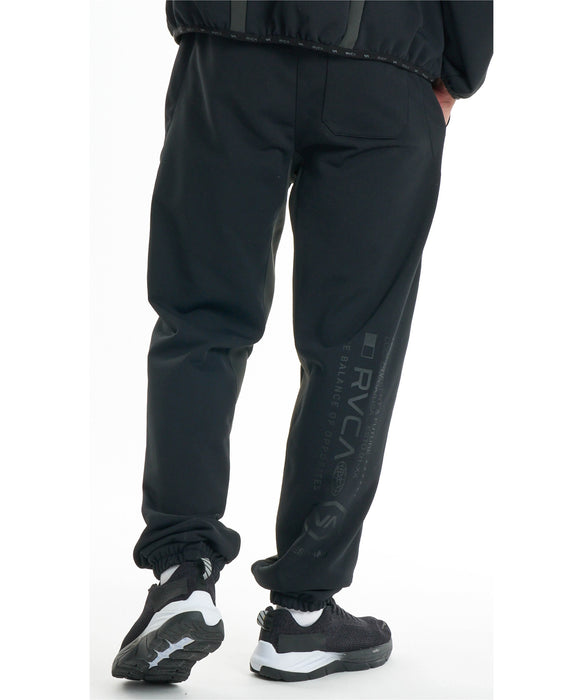 RVCA メンズ TECH FLEECE BALANCE PANTS ストレッチ/UVカット/ドライ セットアップ ロングパンツ 【2026年秋冬モデル】
