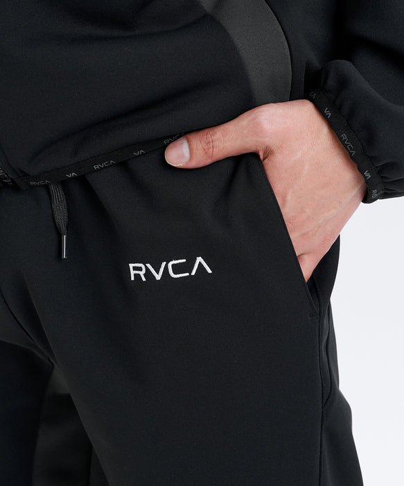 RVCA メンズ TECH FLEECE BALANCE PANTS ストレッチ/UVカット/ドライ セットアップ ロングパンツ 【2026年秋冬モデル】