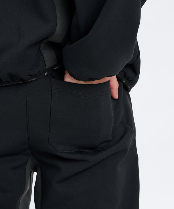 RVCA メンズ TECH FLEECE BALANCE PANTS ストレッチ/UVカット/ドライ セットアップ ロングパンツ 【2026年秋冬モデル】