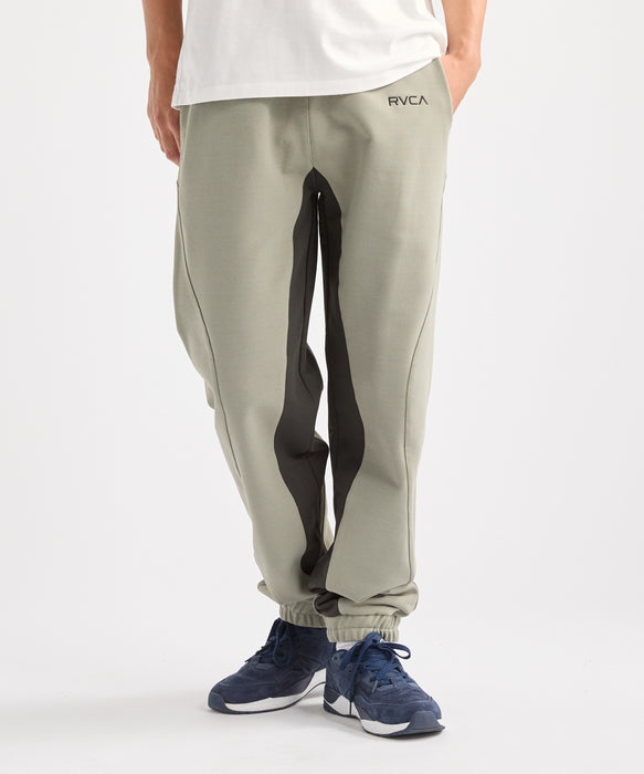 RVCA メンズ TECH FLEECE BALANCE PANTS ストレッチ/UVカット/ドライ セットアップ ロングパンツ 【2026年秋冬モデル】