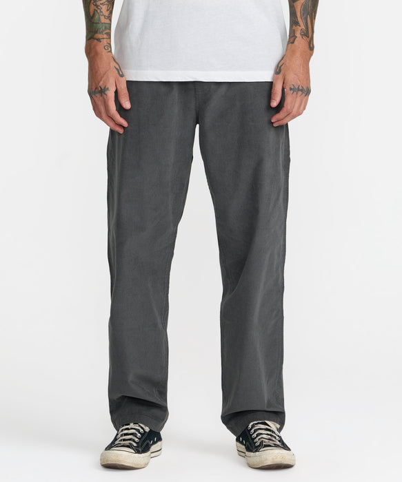 RVCA メンズ VACANCY CORD ELASTIC ロングパンツ 【2026年秋冬モデル】 SLE / XL