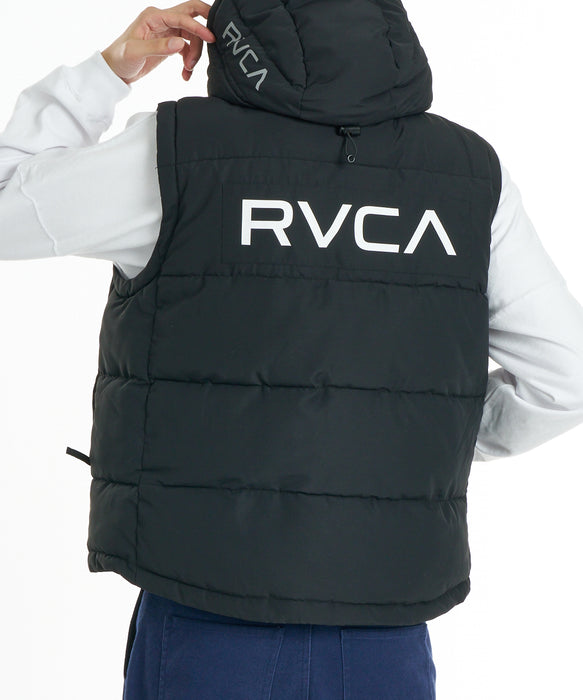 RVCA メンズ BACK PATCH PUFFER VEST   ベスト 【2026年秋冬モデル】 BLK / XL