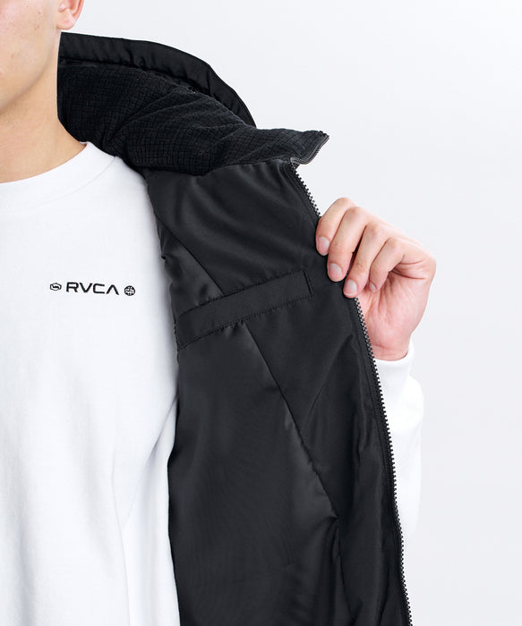 RVCA メンズ BACK PATCH PUFFER VEST   ベスト 【2026年秋冬モデル】 BLK / XL