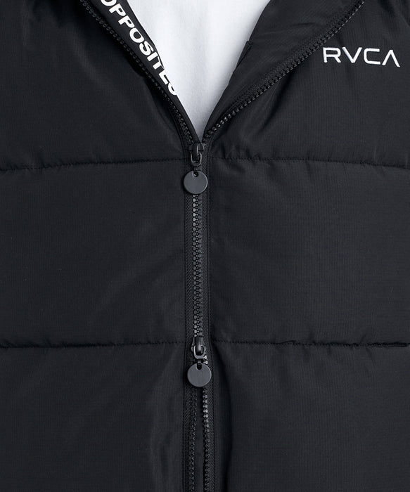 RVCA メンズ BACK PATCH PUFFER VEST   ベスト 【2026年秋冬モデル】 BLK / XL