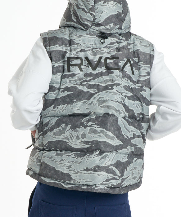 RVCA メンズ BACK PATCH PUFFER VEST   ベスト 【2026年秋冬モデル】 GCM / XL