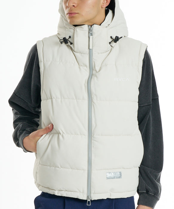 RVCA メンズ BACK PATCH PUFFER VEST   ベスト 【2026年秋冬モデル】 SIB / XL