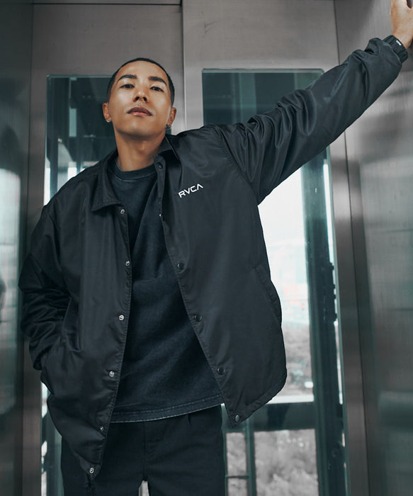 RVCA メンズ BACK PATCH LOGO COACH JKT 軽量高機能中綿 ジャケット 【2026年秋冬モデル】