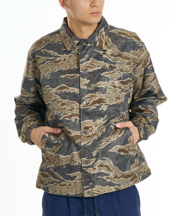 RVCA メンズ BACK PATCH LOGO COACH JKT ジャケット 【2026年秋冬モデル】 CAM / XL