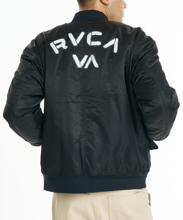 RVCA メンズ DAYSHIFT MA-1 BOMBER JACKET ジャケット 【2026年秋冬モデル】 BLK / XL