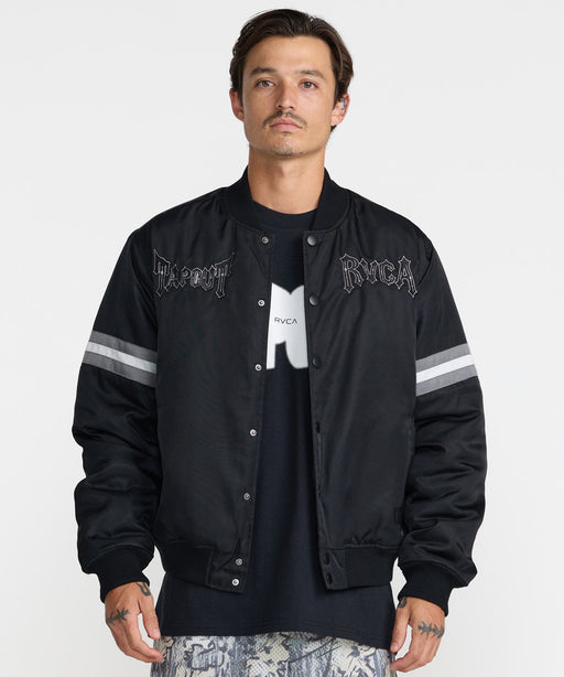 RVCA メンズ TAPOUT SATIN JACKET ジャケット 【2026年秋冬モデル】 BLK / XL