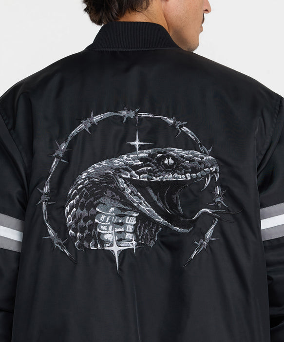 RVCA メンズ TAPOUT SATIN JACKET ジャケット 【2026年秋冬モデル】 BLK / XL