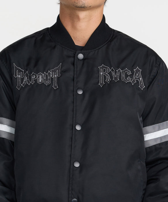 RVCA メンズ TAPOUT SATIN JACKET ジャケット 【2026年秋冬モデル】 BLK / XL
