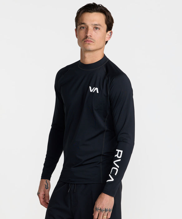 RVCA メンズ RVCA RASHGUARD LS 長袖ラッシュガード 【2026年秋冬モデル】 BLK / XL