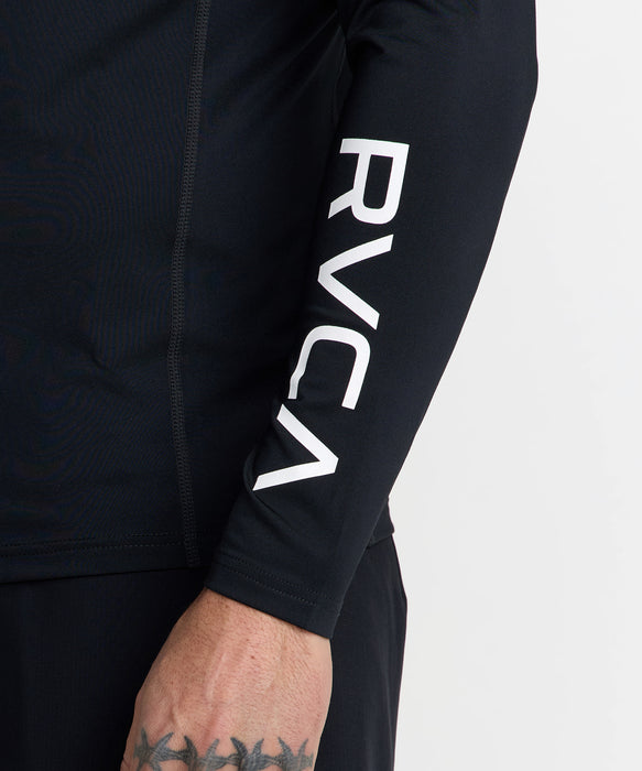 RVCA メンズ RVCA RASHGUARD LS 長袖ラッシュガード 【2026年秋冬モデル】 BLK / XL