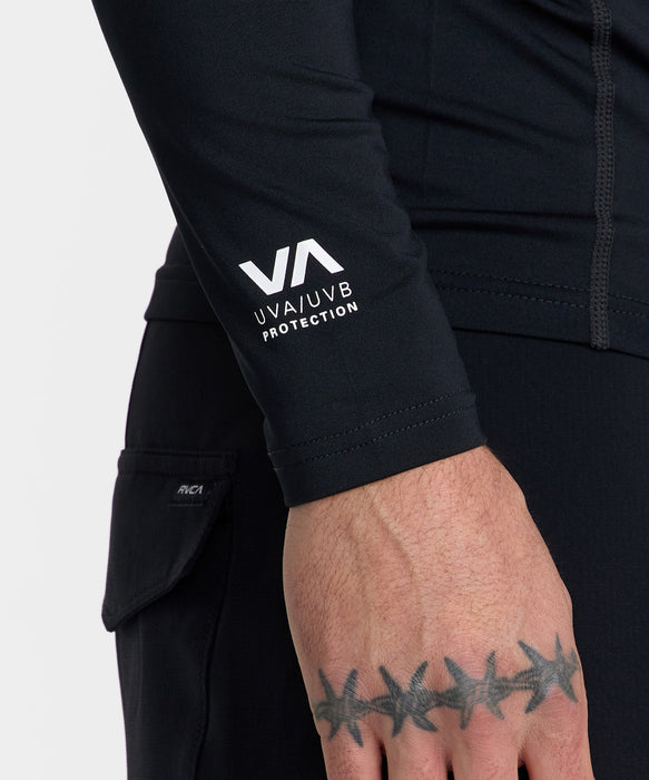 RVCA メンズ RVCA RASHGUARD LS 長袖ラッシュガード 【2026年秋冬モデル】 BLK / XL