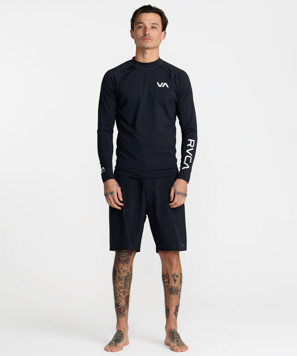 RVCA メンズ RVCA RASHGUARD LS 長袖ラッシュガード 【2026年秋冬モデル】 BLK / XL