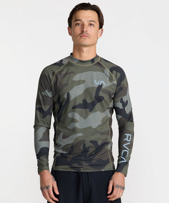 RVCA メンズ RVCA RASHGUARD LS 長袖ラッシュガード 【2026年秋冬モデル】 CAM / XL