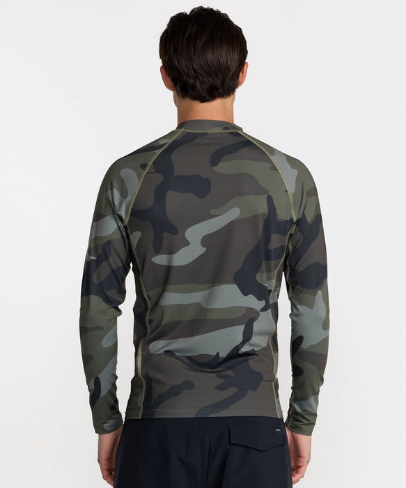 RVCA メンズ RVCA RASHGUARD LS 長袖ラッシュガード 【2026年秋冬モデル】 CAM / XL