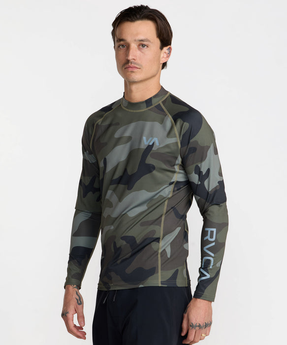 RVCA メンズ RVCA RASHGUARD LS 長袖ラッシュガード 【2026年秋冬モデル】 CAM / XL