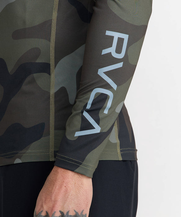RVCA メンズ RVCA RASHGUARD LS 長袖ラッシュガード 【2026年秋冬モデル】 CAM / XL