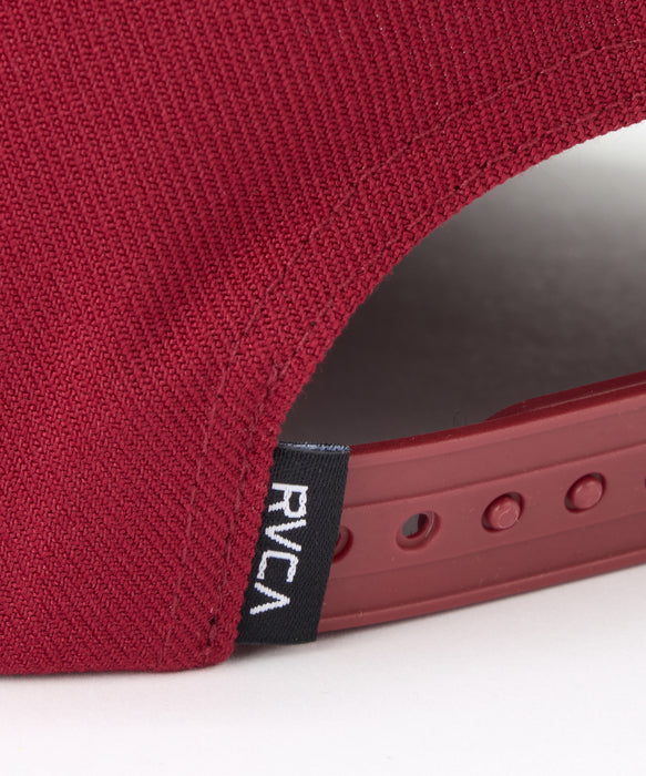 RVCA メンズ ROUND CURB SNAP BACK キャップ 【2026年秋冬モデル】 RED / F