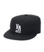 RVCA メンズ VA PILLBOX SNAP BACK キャップ 【2026年秋冬モデル】 BLK / F