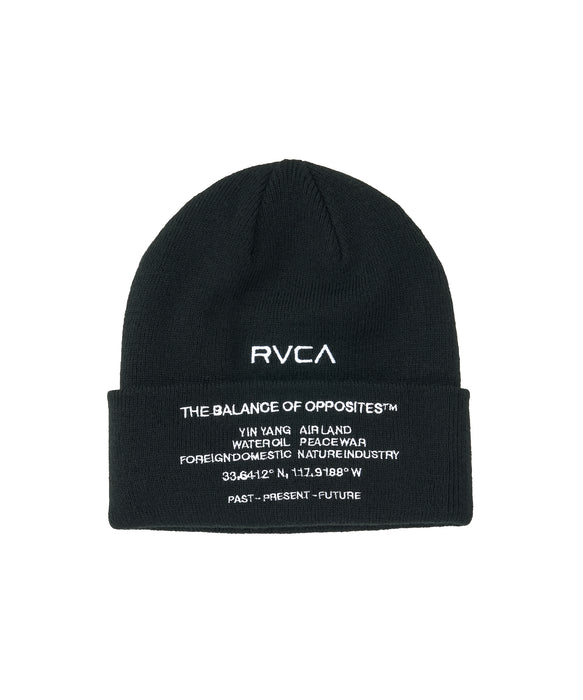 RVCA メンズ SIGNAL BEANIE ビーニー 【2026年秋冬モデル】 BLK / F