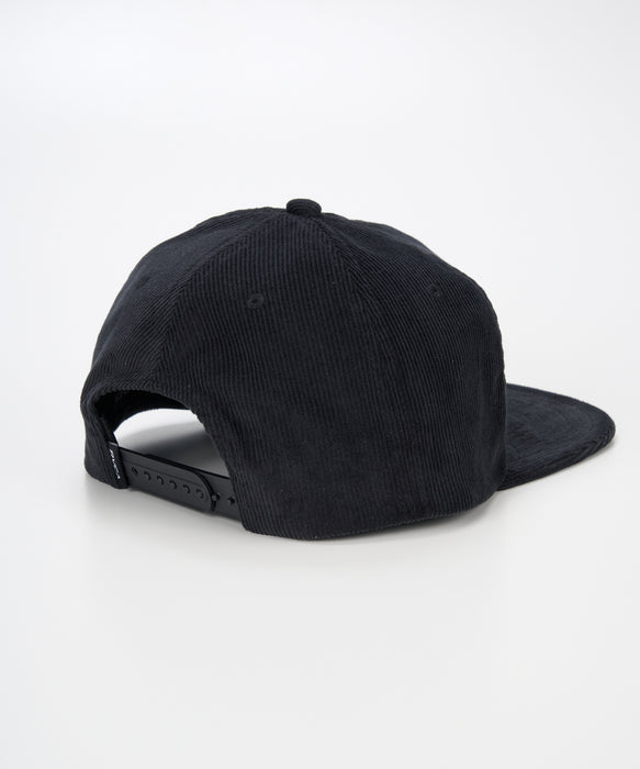 RVCA メンズ BIG RVCA CORD SNAPBACK キャップ 【2026年秋冬モデル】 BLK / F