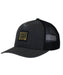 RVCA メンズ DAYSHIFT WAXED CANVAS TRUCKER キャップ 【2026年秋冬モデル】 BLK / F