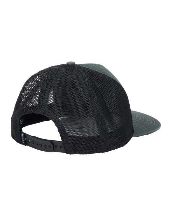 RVCA メンズ DAYSHIFT WAXED CANVAS TRUCKER キャップ 【2026年秋冬モデル】 BLK / F
