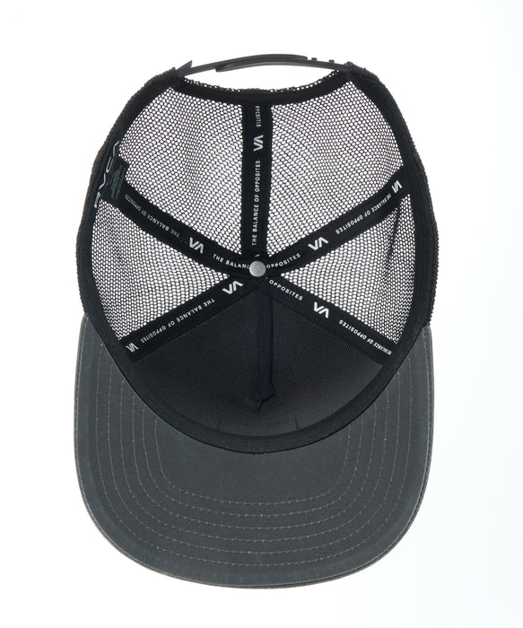 RVCA メンズ DAYSHIFT WAXED CANVAS TRUCKER キャップ 【2026年秋冬モデル】 BLK / F