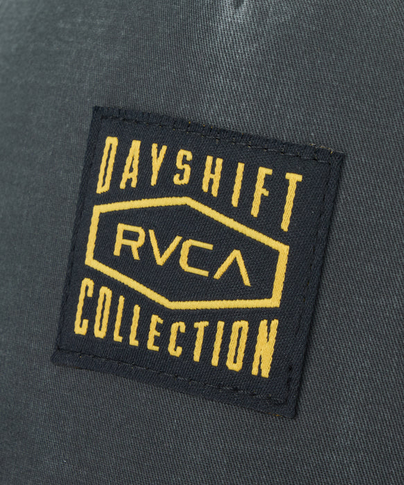 RVCA メンズ DAYSHIFT WAXED CANVAS TRUCKER キャップ 【2026年秋冬モデル】 BLK / F