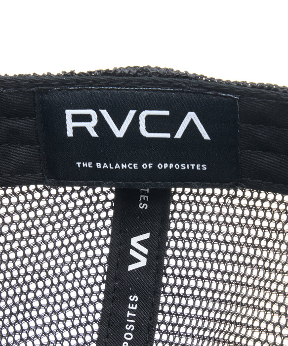 RVCA メンズ DAYSHIFT WAXED CANVAS TRUCKER キャップ 【2026年秋冬モデル】 BLK / F