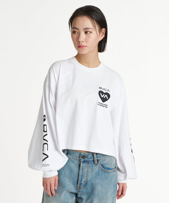 SALE】RVCA ウィメンズ HYKE CROPPED LONG TEE ロンT 【2026年春夏モデル】