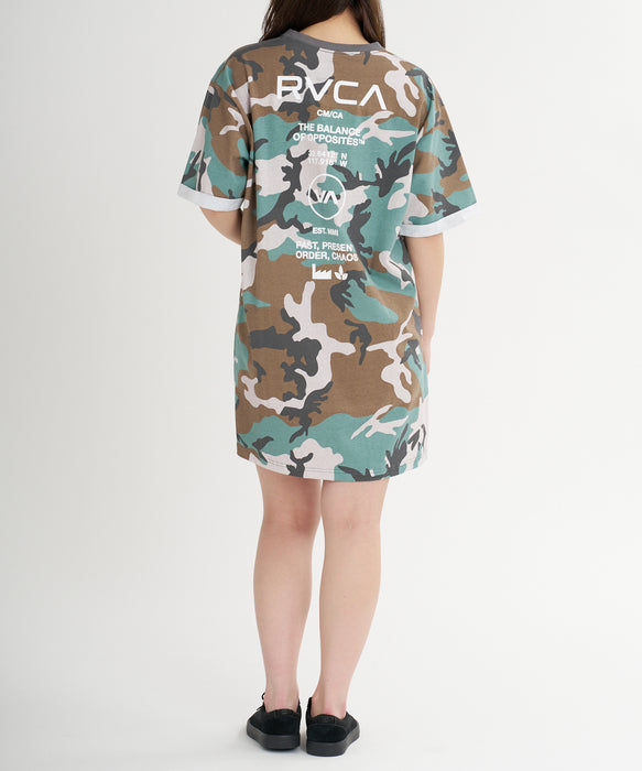 RVCA ウィメンズ LOOSE FIT SS LOGO DRESS ワンピース 【2026年春夏モデル】