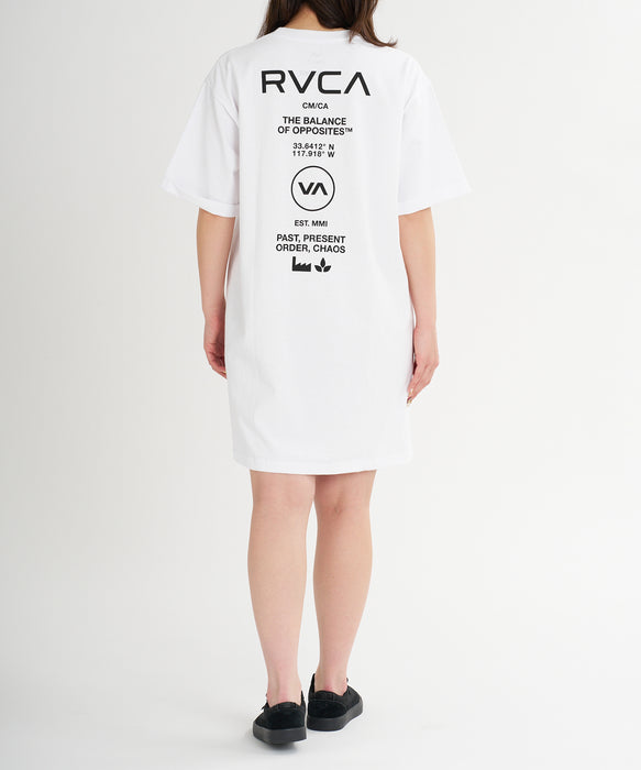 RVCA ウィメンズ LOOSE FIT SS LOGO DRESS ワンピース 【2026年春夏モデル】