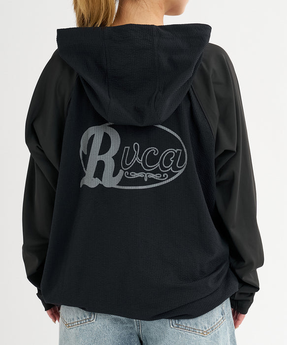 RVCA ウィメンズ DOLMAN SLEEVE WIDE ZIP HD ジップラッシュガード 【2026年春夏モデル】