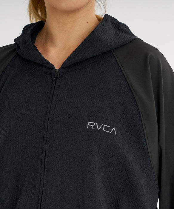 RVCA ウィメンズ DOLMAN SLEEVE WIDE ZIP HD ジップラッシュガード 【2026年春夏モデル】