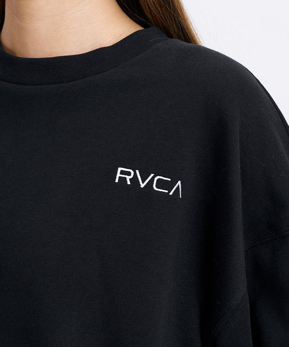 RVCA ウィメンズ ALLARCH CR トレーナー 【2026年秋冬モデル】 BLK / M