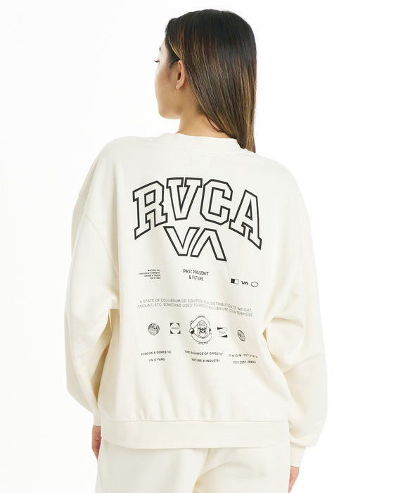 RVCA ウィメンズ ALLARCH CR トレーナー 【2026年秋冬モデル】 NAT / M