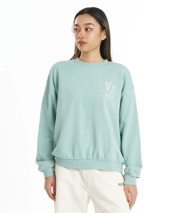 RVCA ウィメンズ ARCH OE CR トレーナー 【2026年秋冬モデル】
