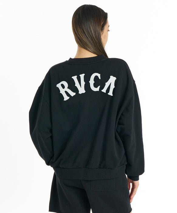 RVCA ウィメンズ ARCH OE CR トレーナー 【2026年秋冬モデル】