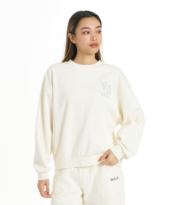 RVCA ウィメンズ ARCH OE CR トレーナー 【2026年秋冬モデル】
