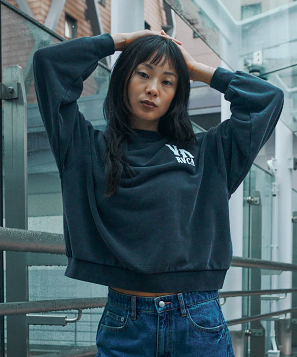 RVCA ウィメンズ ARCH OE CR トレーナー 【2026年秋冬モデル】