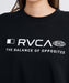 RVCA ウィメンズ ALL INFO CREW トレーナー 【2026年秋冬モデル】 BLK / M